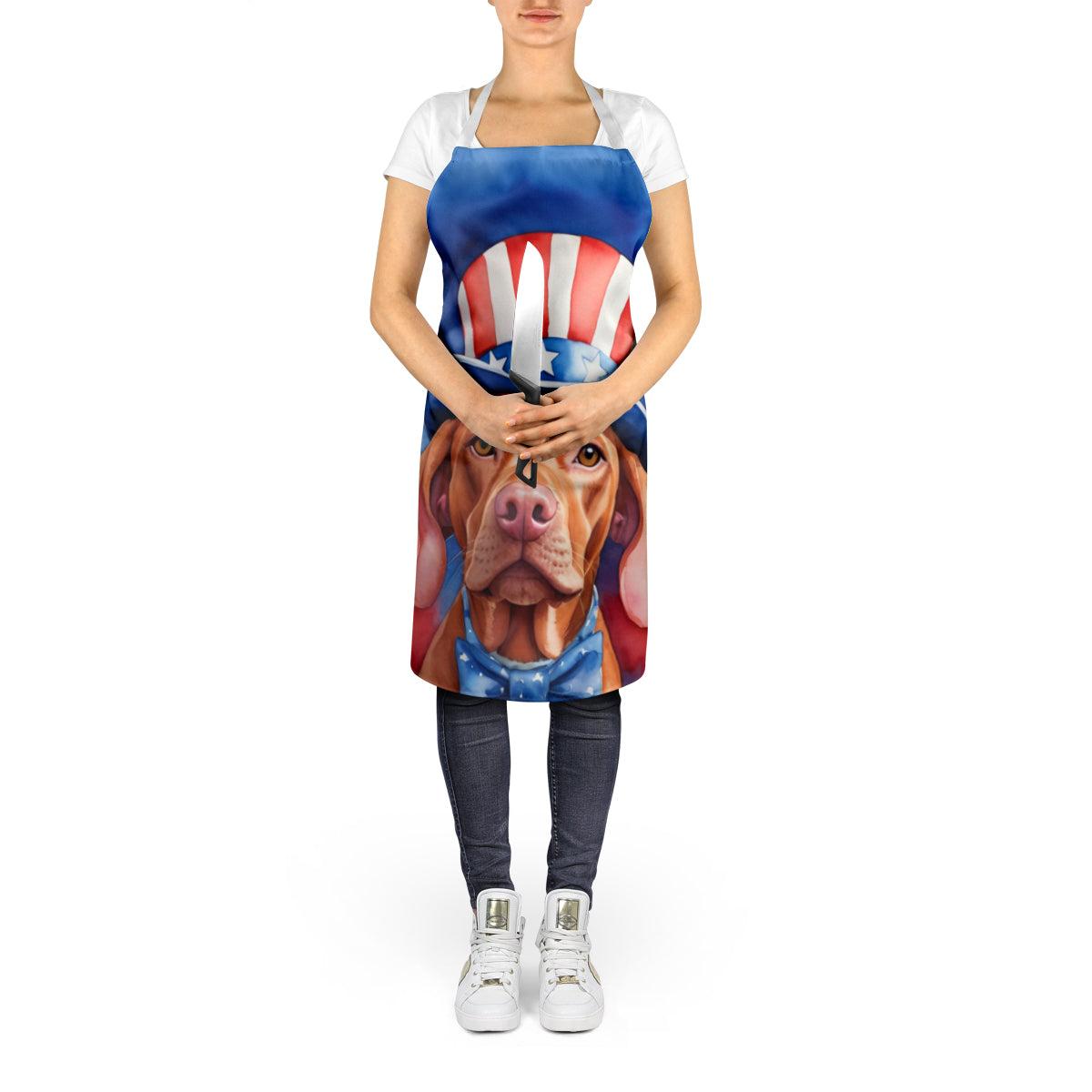 Vizsla Patriotic American Apron