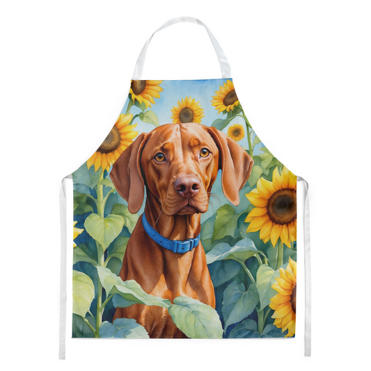 Vizsla in Sunflowers Apron