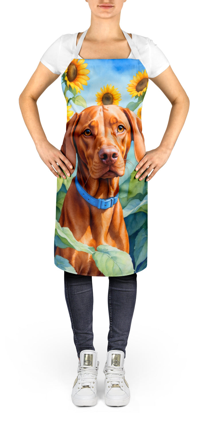 Vizsla in Sunflowers Apron