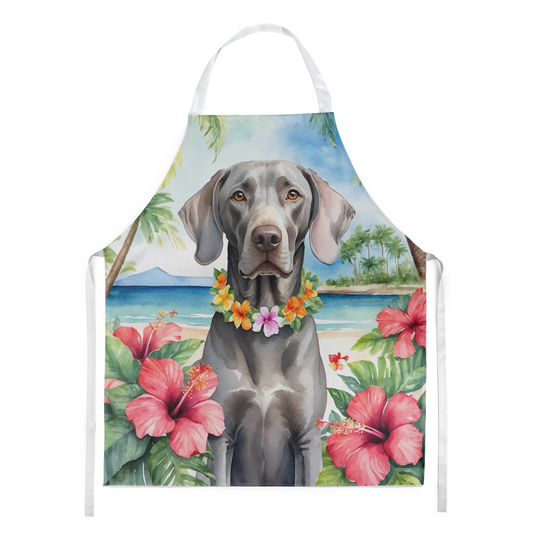 Weimaraner Luau Apron