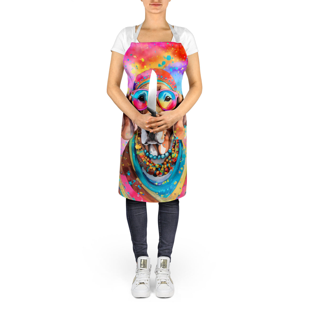 Weimaraner Hippie Dawg Apron