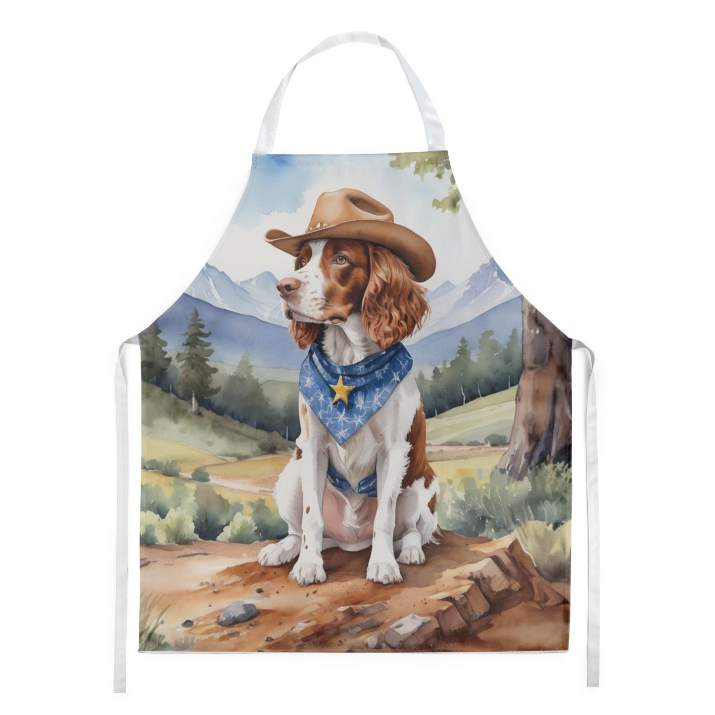 Welsh Springer Spaniel Cowboy Welcome Apron