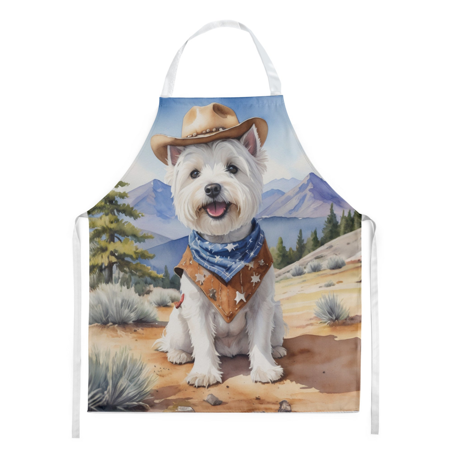 Westie Cowboy Welcome Apron