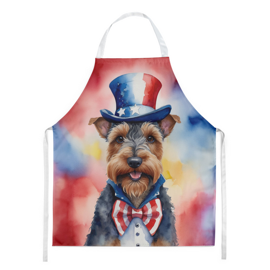 Welsh Terrier Patriotic American Apron