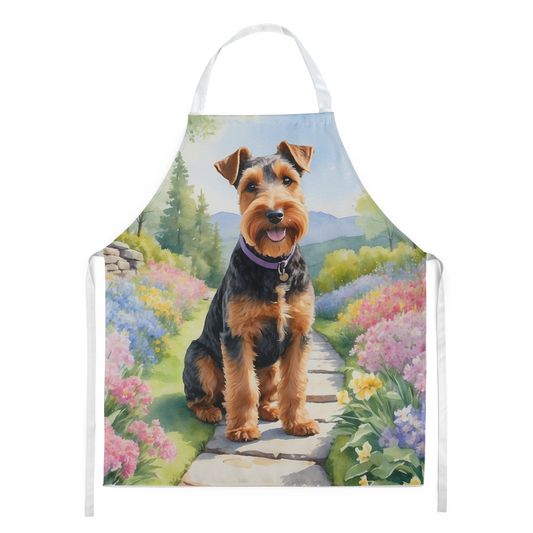 Welsh Terrier Spring Path Apron