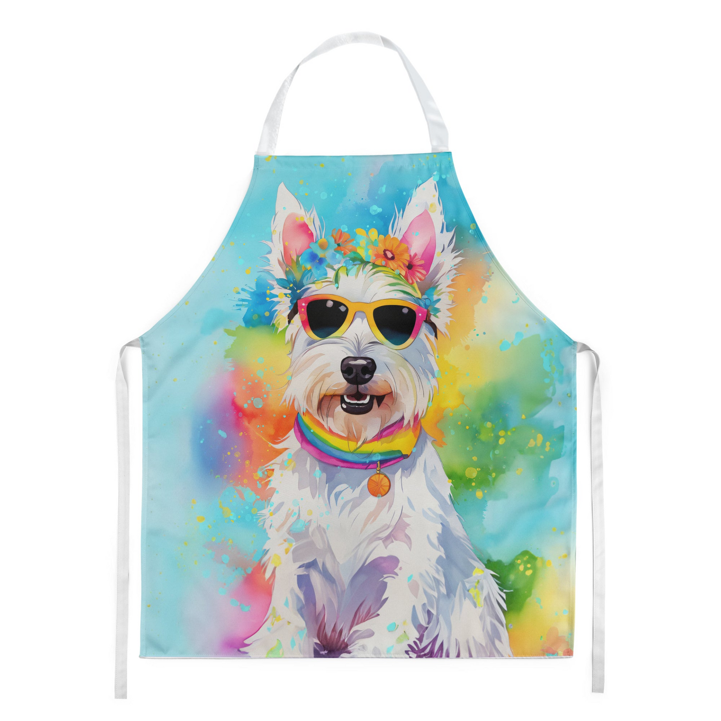 Westie Hippie Dawg Apron