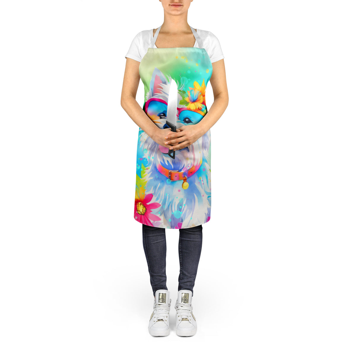 Westie Hippie Dawg Apron