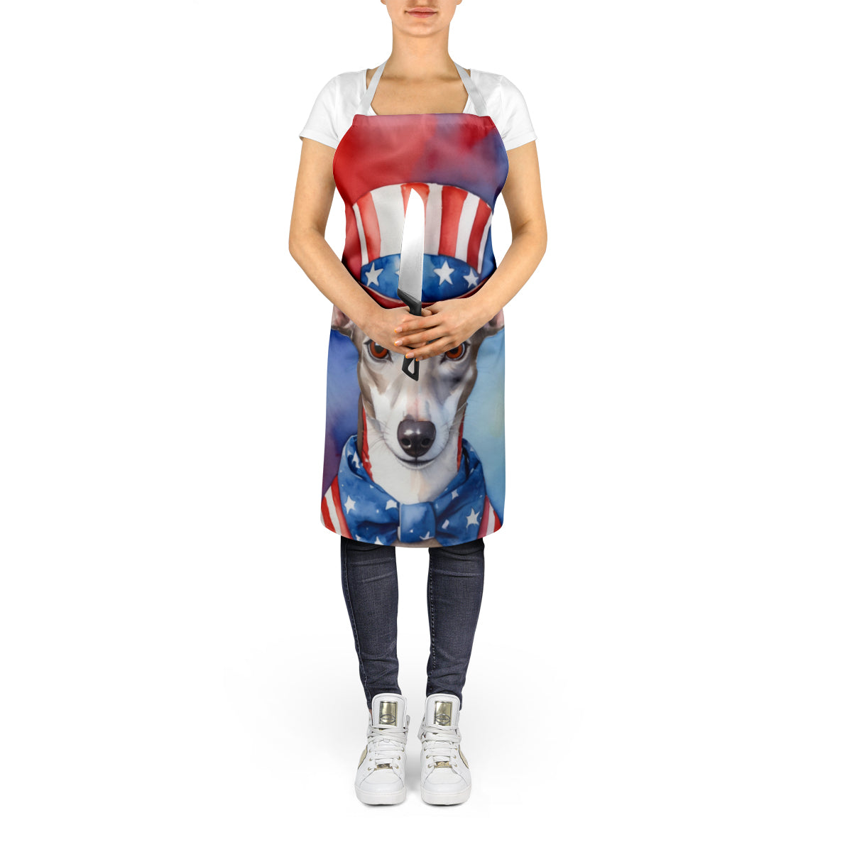 Whippet Patriotic American Apron