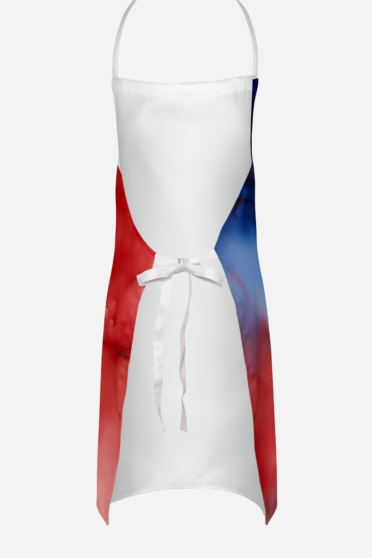 White Poodle Patriotic American Apron