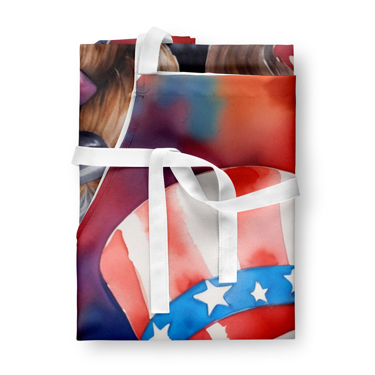 Wirehaired Pointing Griffon Patriotic American Apron