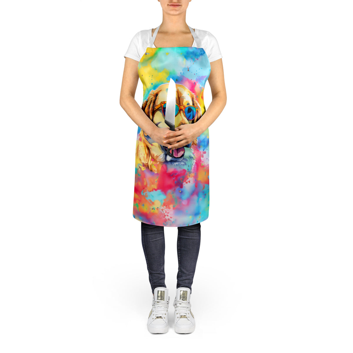 Yellow Labrador Hippie Dawg Apron