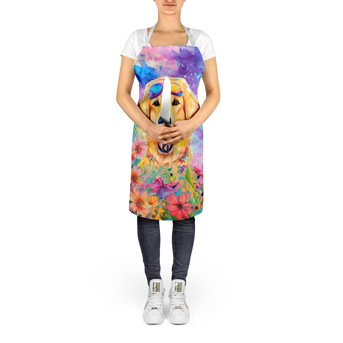 Yellow Labrador Hippie Dawg Apron