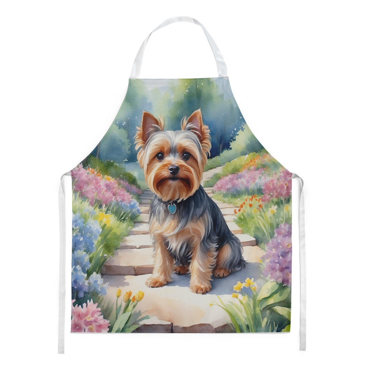 Yorkshire Terrier Spring Path Apron