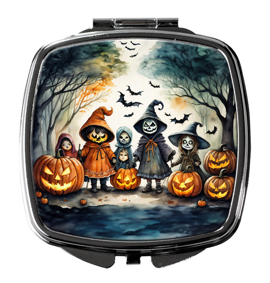 Trick or Treaters Spooky Halloween Compact Mirror