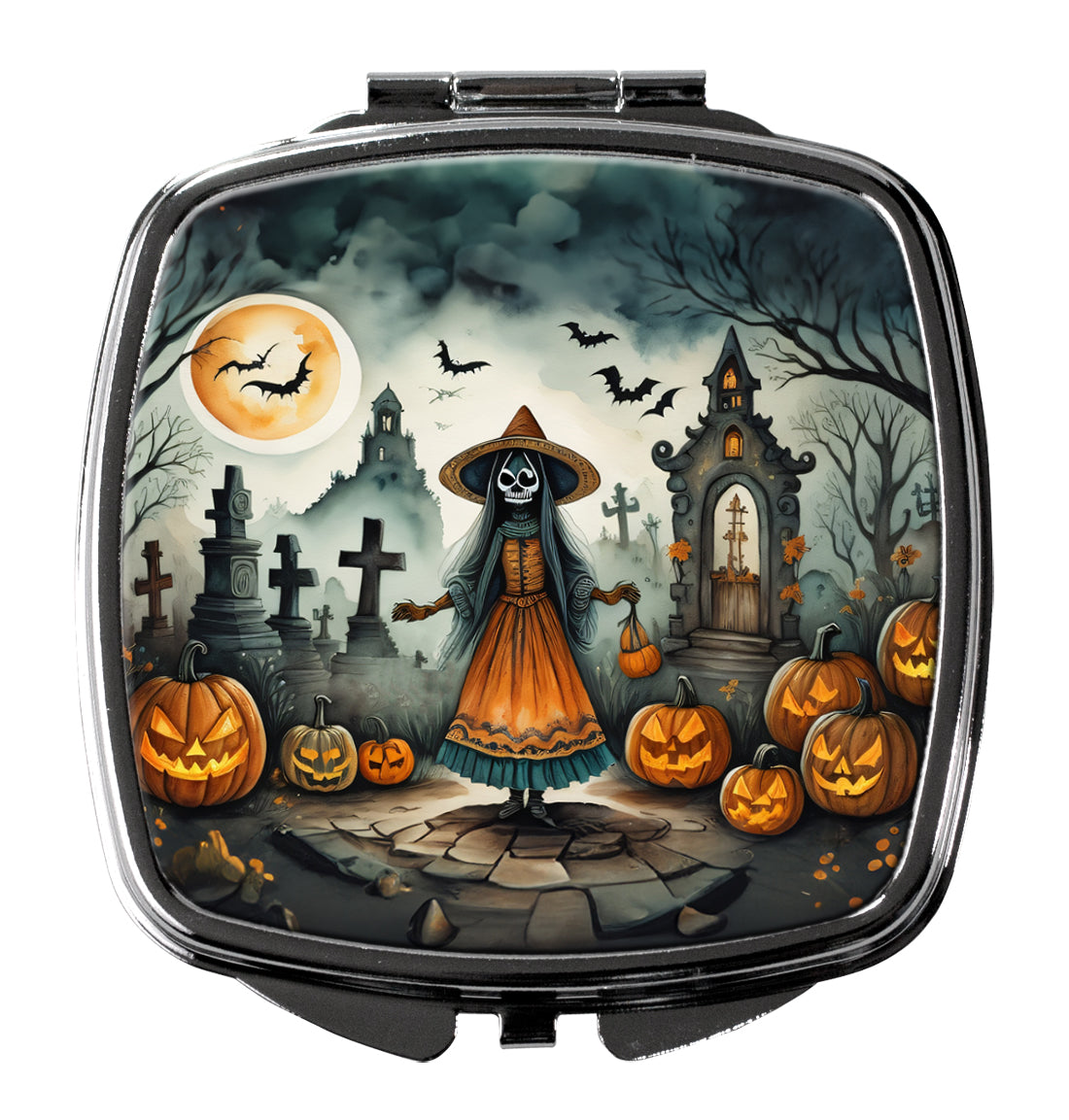 La Llorona Skeleton Spooky Halloween Compact Mirror