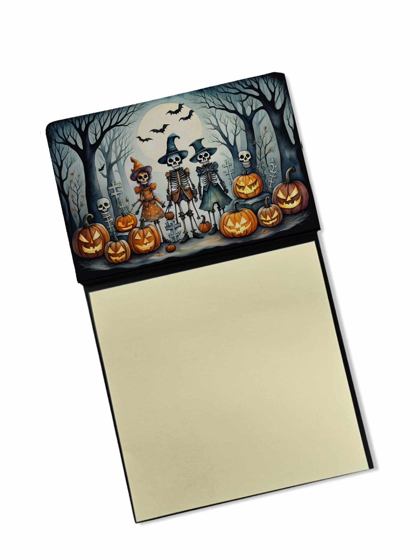 Calacas Skeletons Spooky Halloween Sticky Note Holder