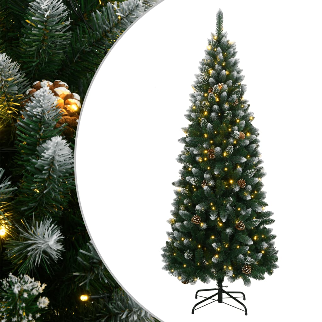 vidaXL Artificial Christmas Tree 150 LEDs 47.2"