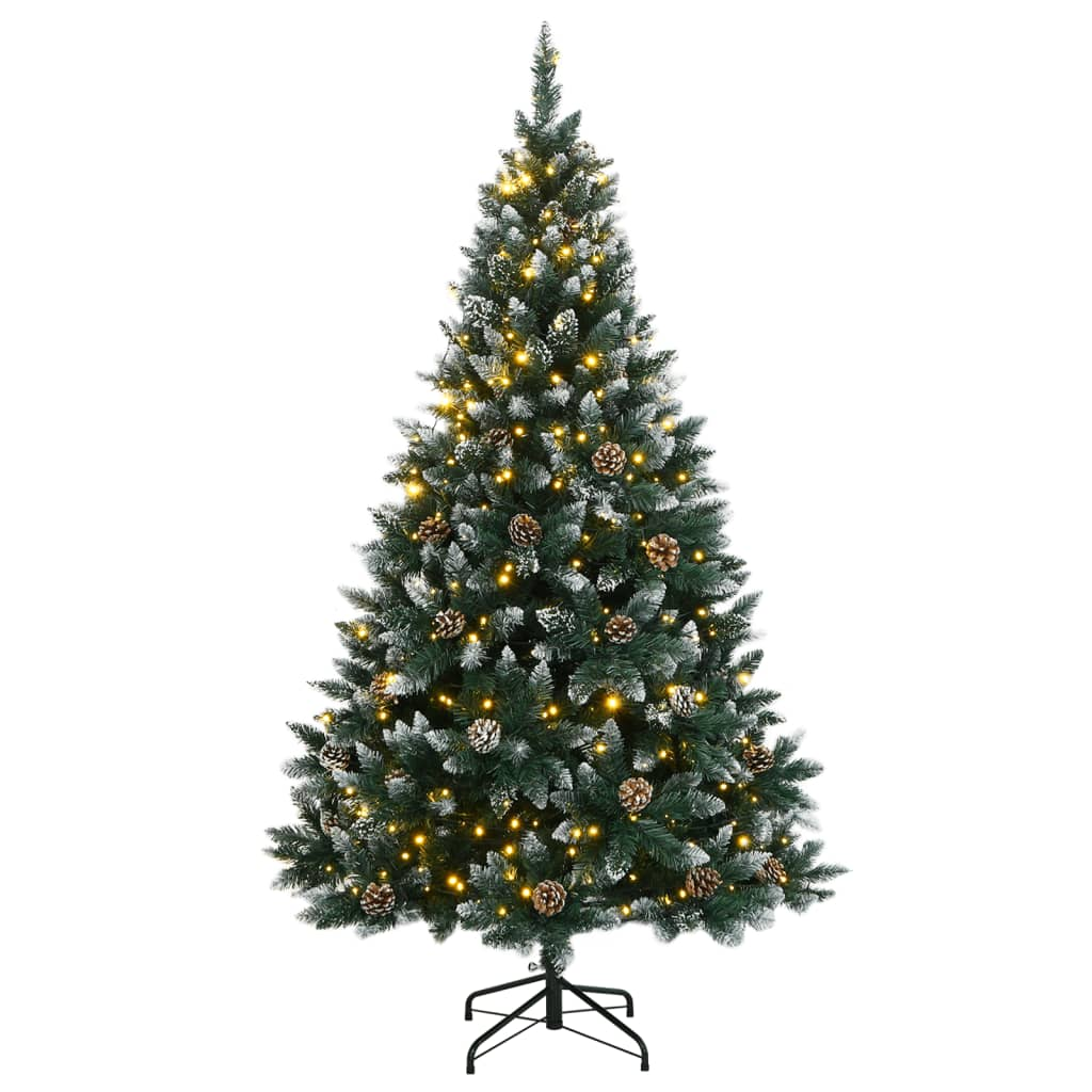 vidaXL Artificial Christmas Tree 300 LEDs 70.9"