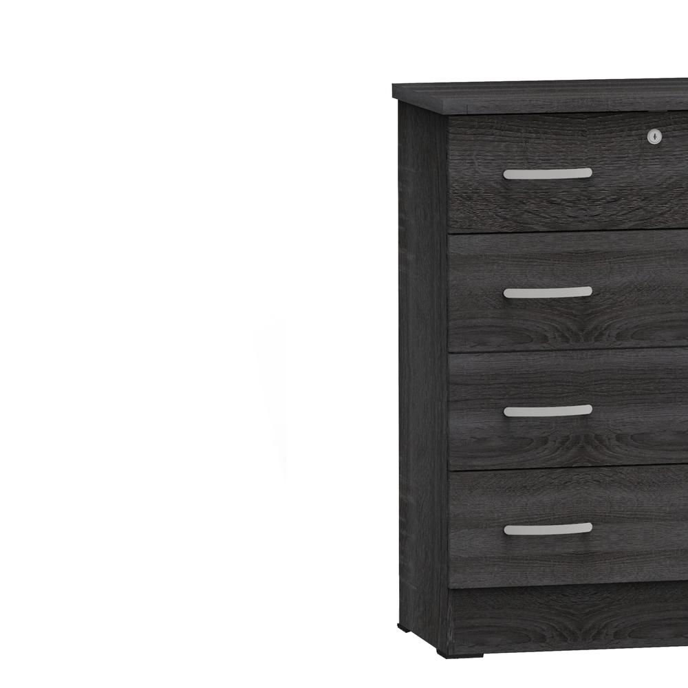 Cindy 4 Drawer Chest Wooden Dresser with Lock in Oak