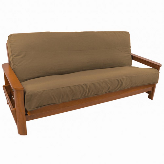 Solid Twill 8 to 9-inch Full Futon Cover