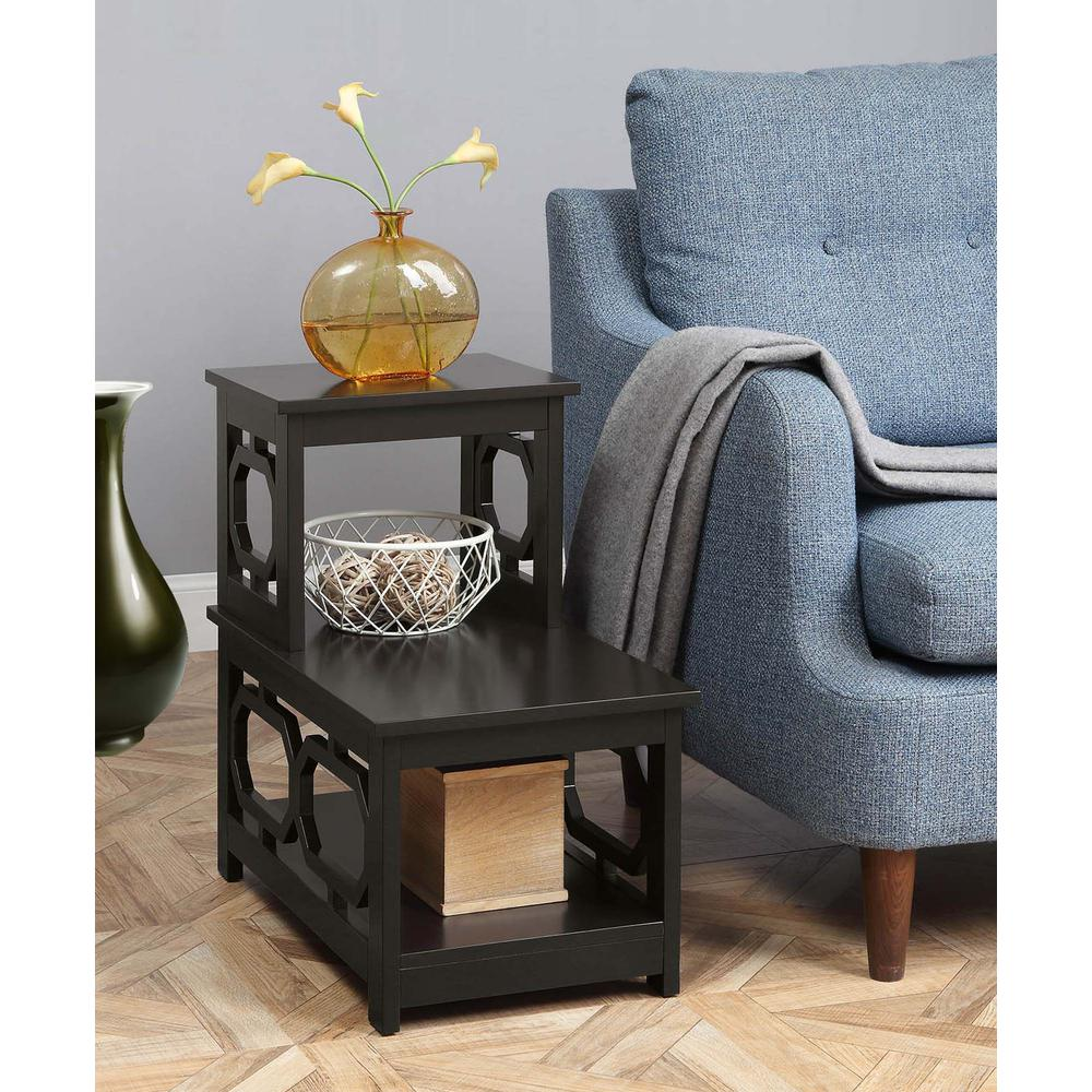 Omega 2 Step Chairside End Table.