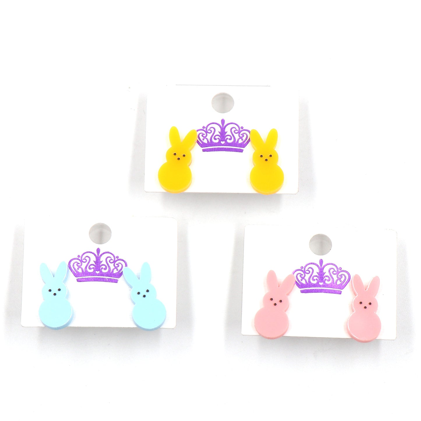 Women's Cute Fashion Rabbit Shape Easter Acrylic Earrings