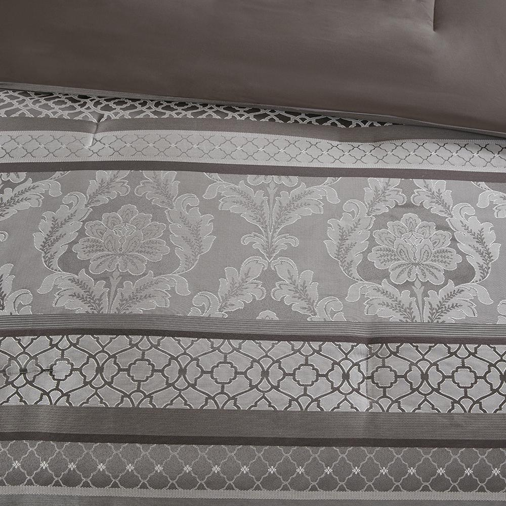 7 Piece Jacquard Comforter Set