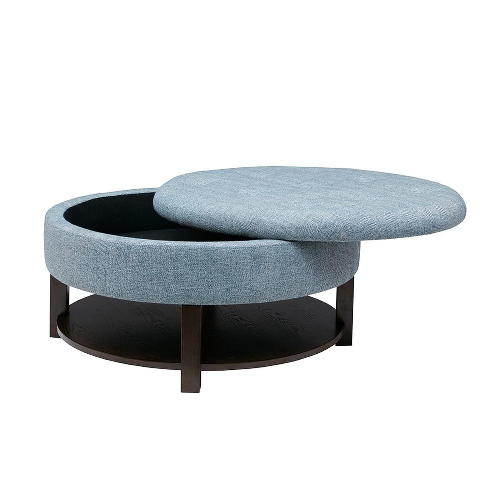 Round Storage Ottoman