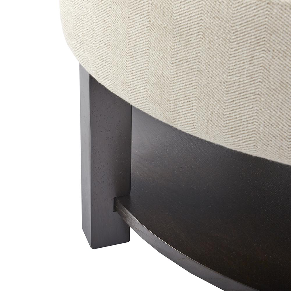 Round Storage Ottoman