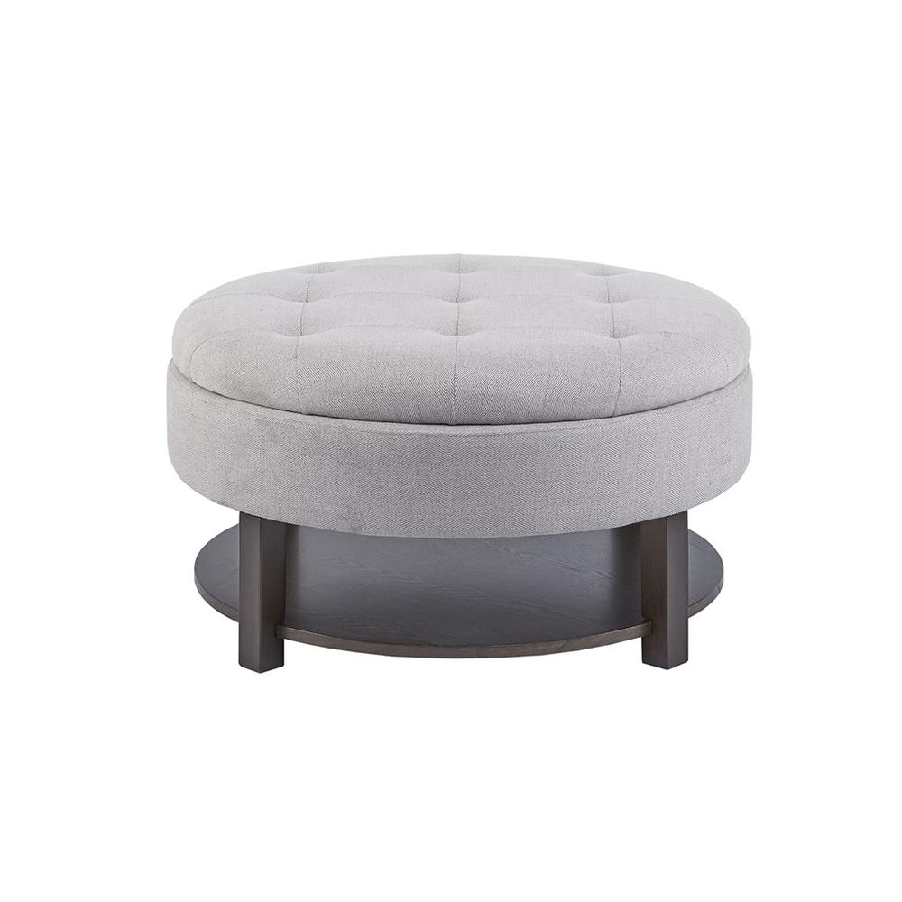 Round Storage Ottoman