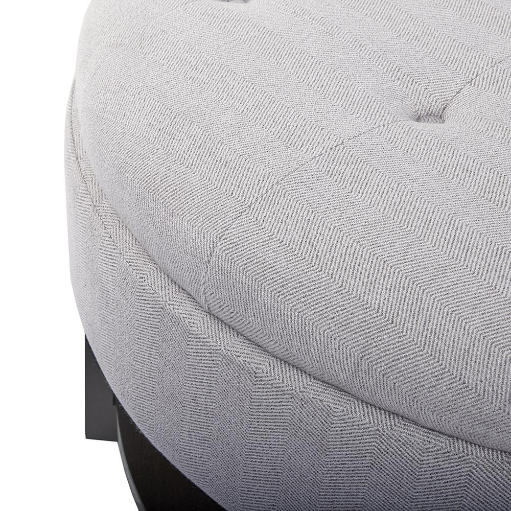 Round Storage Ottoman