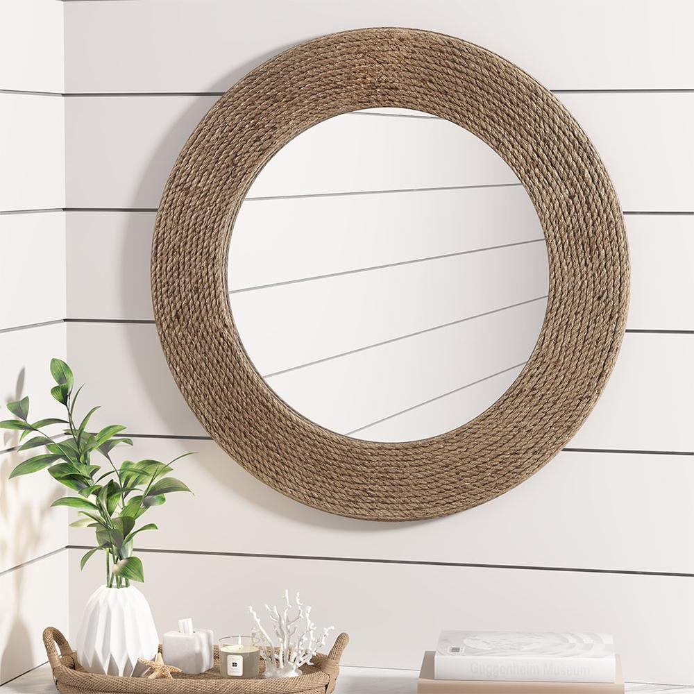 WOOD WALL MIRROR