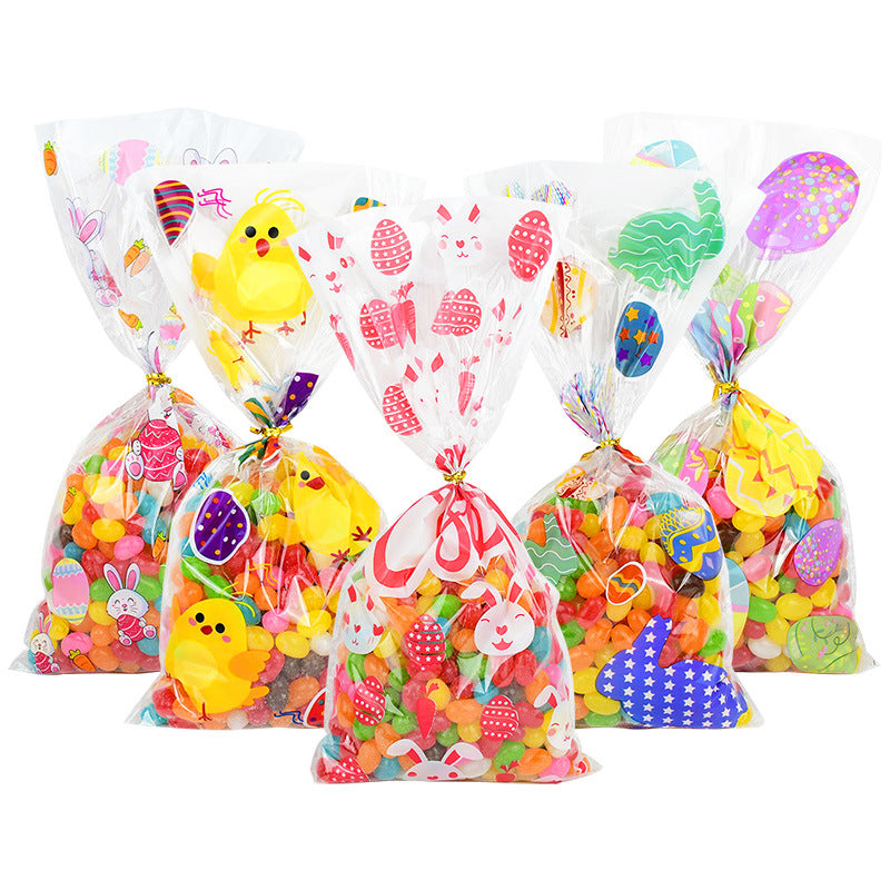 50 Easter Candy Plastic Gift  Shopping Bag