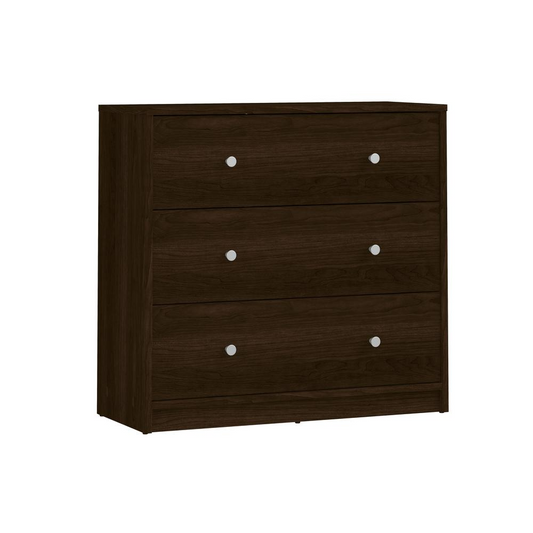 Portland 3 Drawer Chest - White