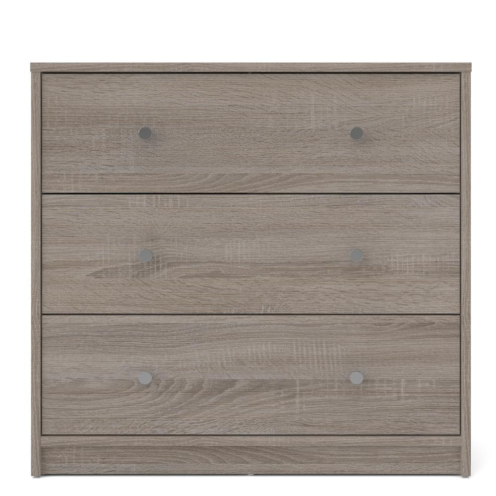 Portland 3 Drawer Chest - White