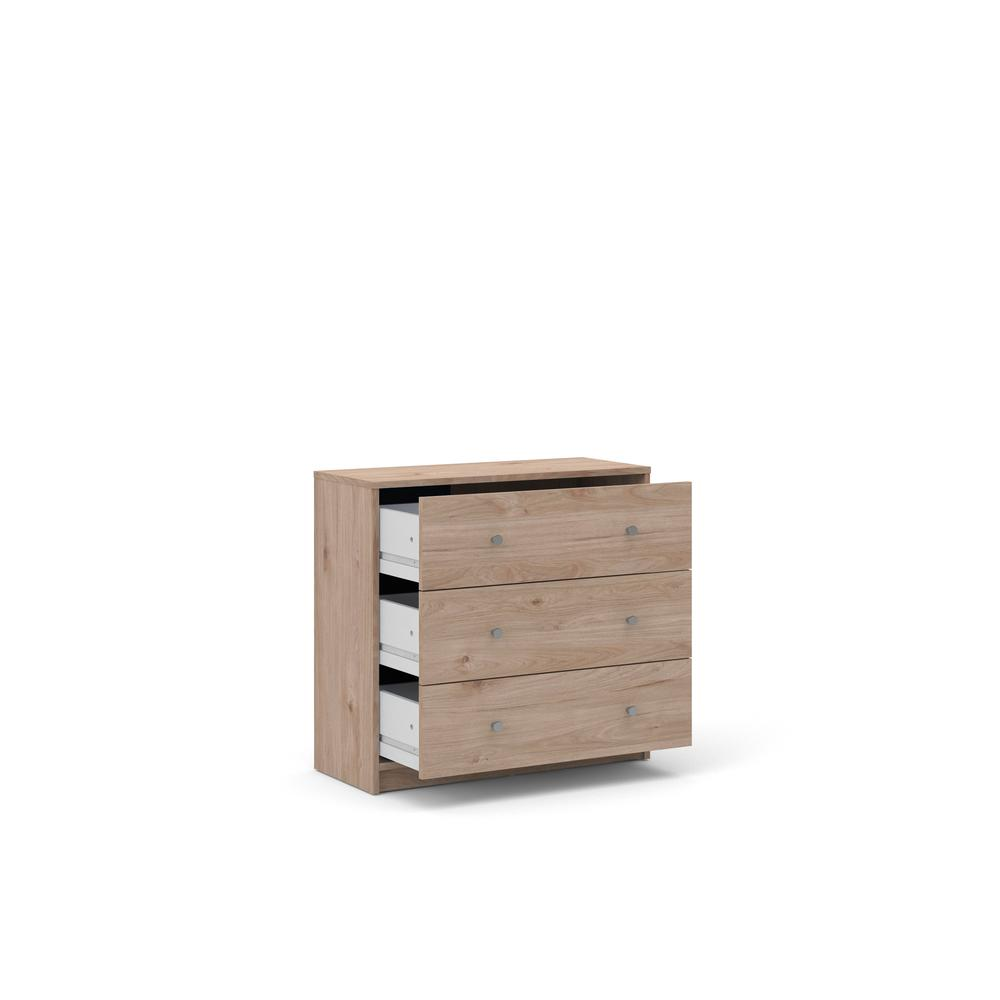 Portland 3 Drawer Chest - White