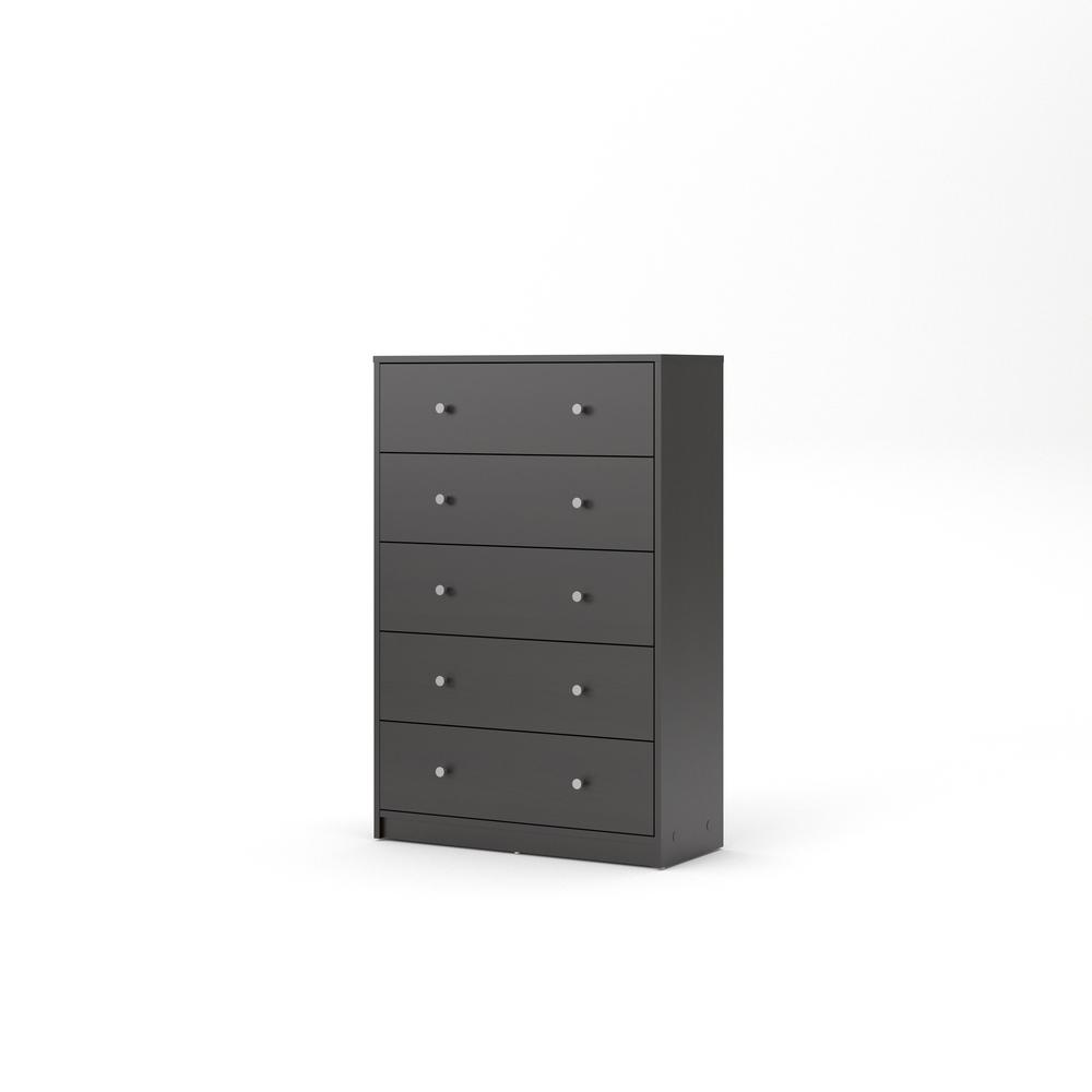 Portland 5 Drawer Chest, Grey