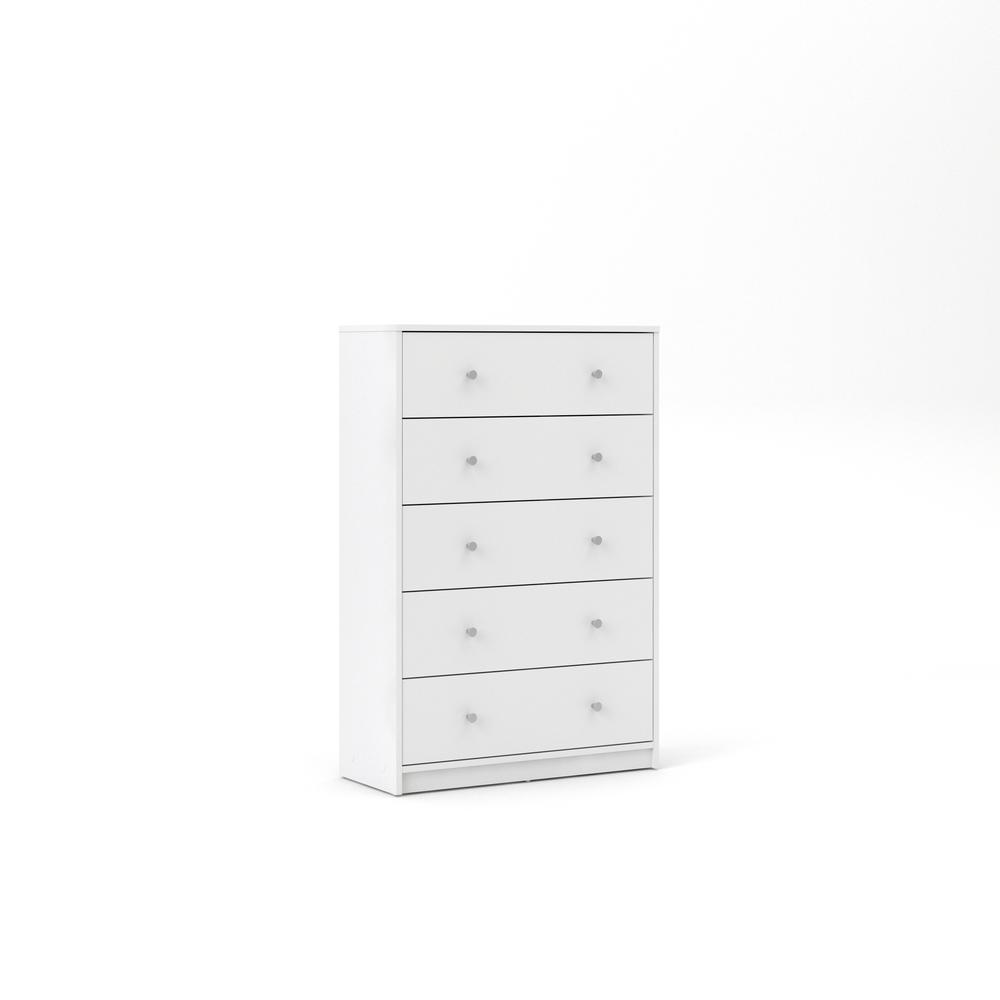 Portland 5 Drawer Chest, Grey