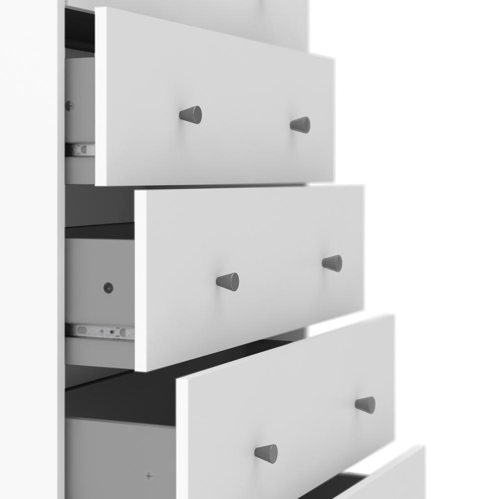 Portland 5 Drawer Chest, Grey