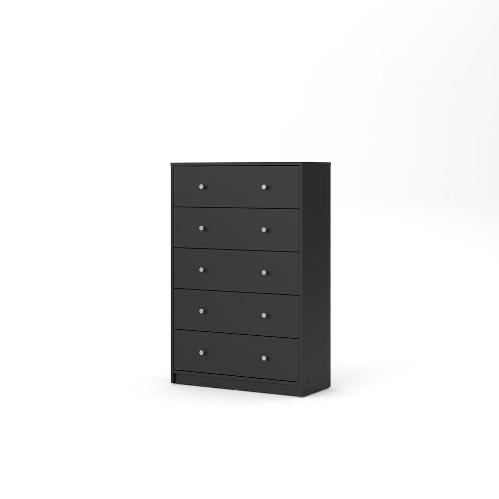 Portland 5 Drawer Chest, Grey