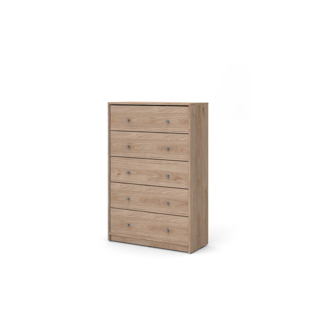 Portland 5 Drawer Chest, Grey