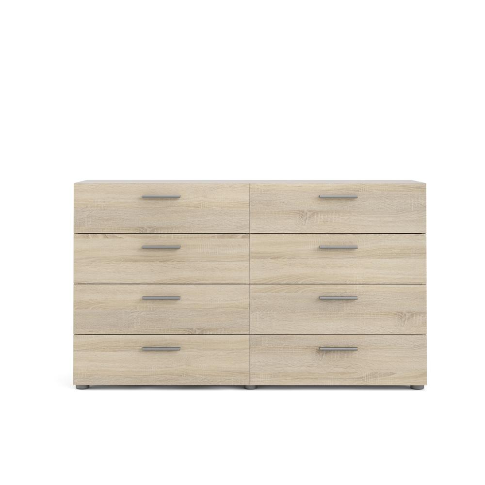 Austin 8 Drawer Double Dresser, White