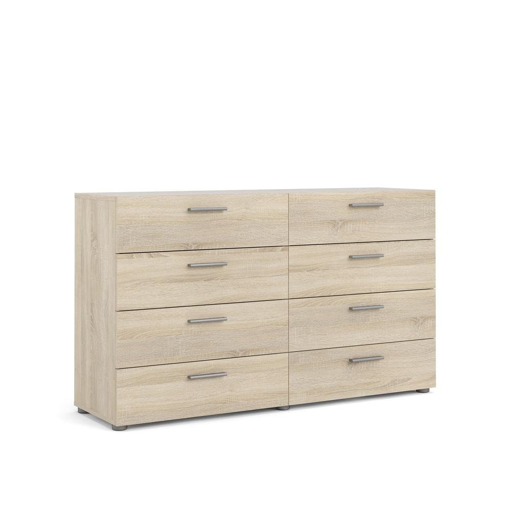 Austin 8 Drawer Double Dresser, White