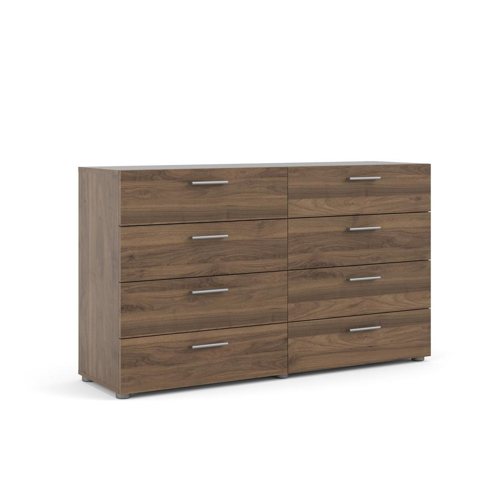 Austin 8 Drawer Double Dresser, White