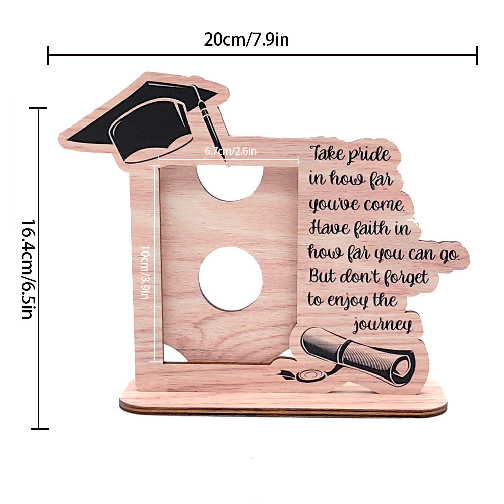 Three-dimensional Wooden Table Decoration Graduation Season