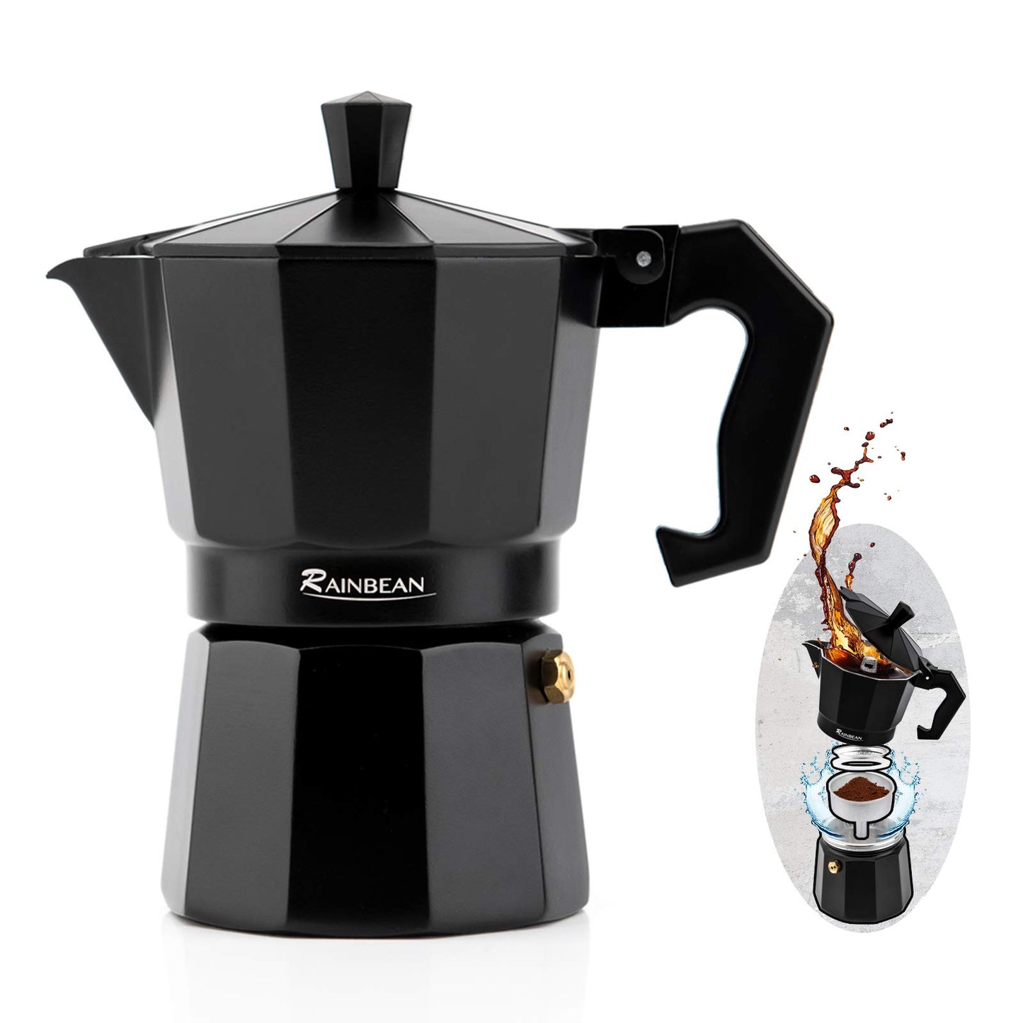 Stovetop Espresso Maker With 2 Cups