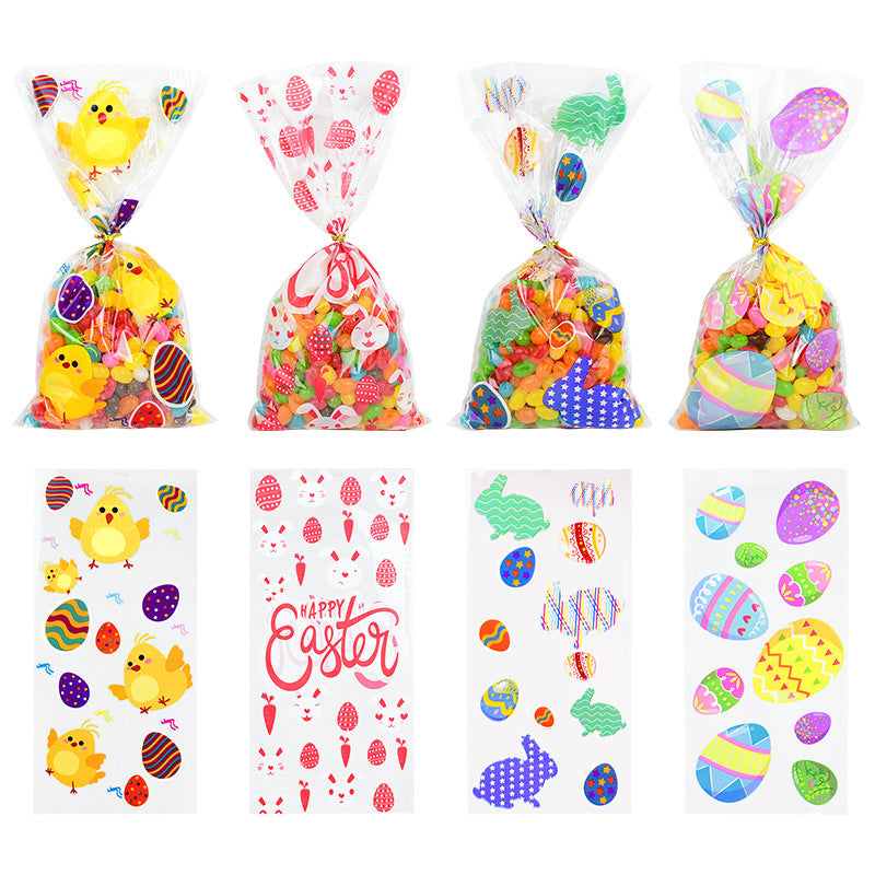 50 Easter Candy Plastic Gift  Shopping Bag