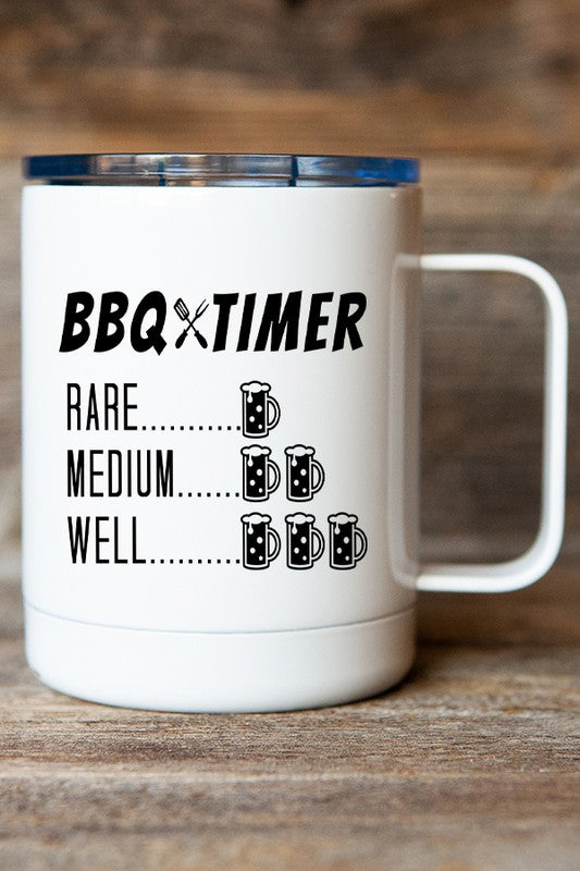 Dad Gifts BBQ Timer Coffee Travel Mug